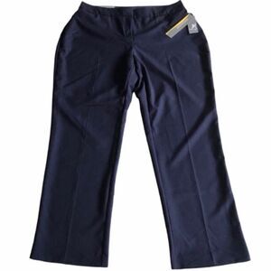 JM Collection Slim Leg Curvy Fit Trousers Pants Blue Sz 16W NWT